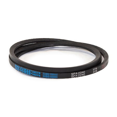 D&D SPA2240 Metric V-Belt, 2240mm Outside Length, 13 mm Top Width, 10 mm Thickness, 1 Ribs SPA2240